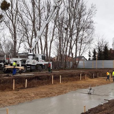 Kwiecień 2021r. - budowa inwestycji Ogrody Szymborskiej