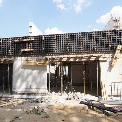 Czerwiec 2021r. - zdjęcia z budowy inwestycji Ogrodów Szymborskiej, Wojszyce Krzyki Wrocław