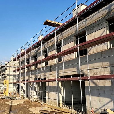 Styczeń 2022r. -nowe domy na Wojszycach, Ogrody Szymborskiej