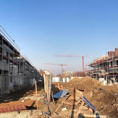 Nowe domy Ogrody Szymborskiej - styczeń 2022r.