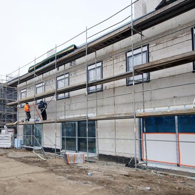 Styczeń 2022r. - zdjęcia z budowy domów Ogrodów Szymborskiej