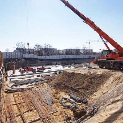 Racławicka Platinum - inwestycja mieszkaniowo-usługowa - budowa marzec 2022r.