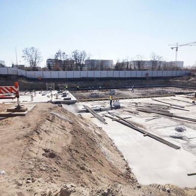 Racławicka Platinum - budowa inwestycji - marzec 2022r.