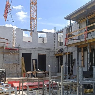 Racławicka Platinum - budowa sierpień 2022r. Wrocław Grabiszynek