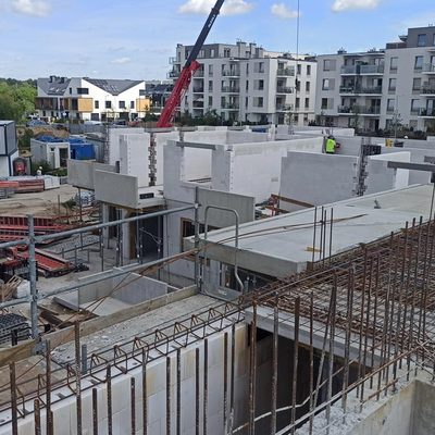 Zdjęcia z budowy sierpień 2022r. Racławicka Platinum