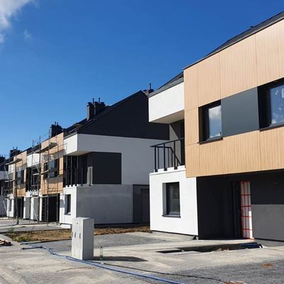 Pażdziernik 2022r. budowa inwestycji Ogrody Szymborskiej Wrocław Krzyki Wojszyce