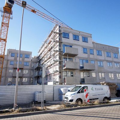 Racławicka Platinum część A - budowa styczeń 2023r. nowa mieszkania Temar Deweloper