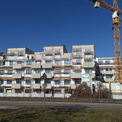 Racławicka Platinum część A - budowa luty 2023r. nowe mieszkania Temar Deweloper