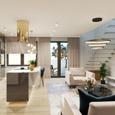 Wizualizacja przykładowego mieszkania w inwestycji Racławicka Platinum