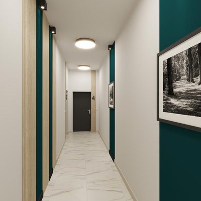 Klatka schodowa w inwestycji Racławicka Platinum Wrocław Grabiszynek