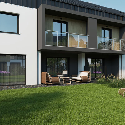 Ogrody Szymborskiej Wrocław Krzyki Wojszyce, zielone urządzone ogrody 