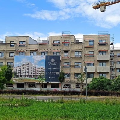 Racławicka Platinum - budowa czerwiec 2023 - nowe mieszkania Wrocław Grabiszynek Temar 
