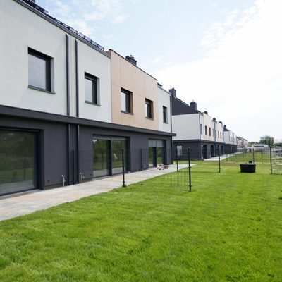 Ogrody Szymborskiej Etap I Wrocław Krzyki Wojszyce , w zieleń urządzone ogrody