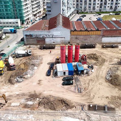 Zdjęcie budowy inwestycji Żegiestowska z maja 2024 r.