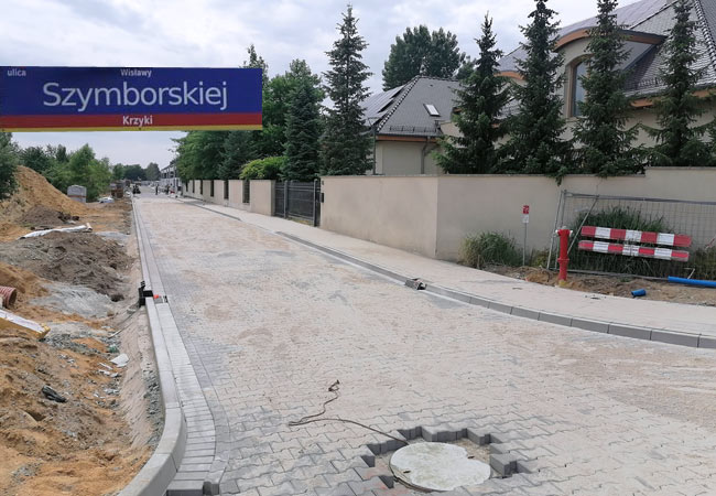 Nowa droga przy ul.W.Szymborskiej we Wrocławiu