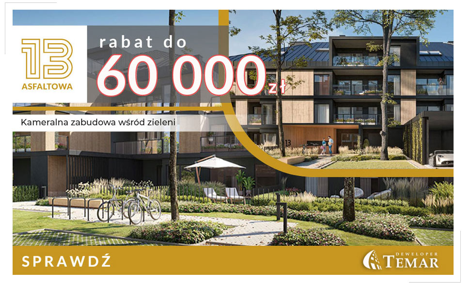 Rabaty cenowe! Tylko teraz na inwestycji Asfaltowa 13