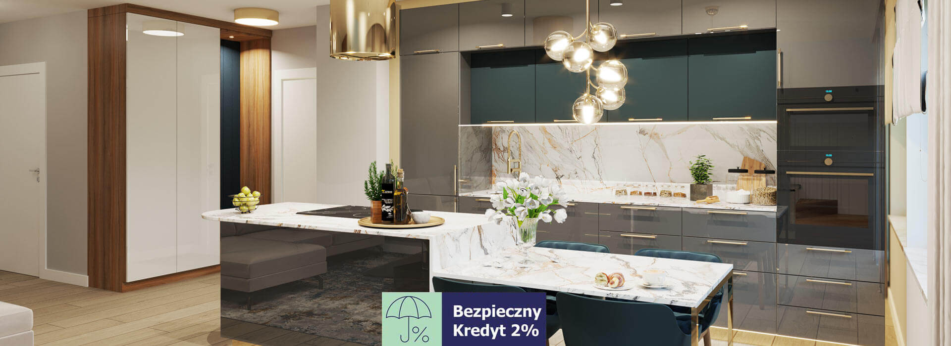 Racławicka Platinum, mieszkanie 3 pokoje jednopoziomowe